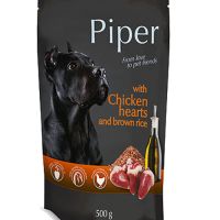 Piper Adult Καρδιά Κοτόπουλου & Καστανό Ρύζι pouch 500gr