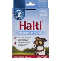 Halti Λουρί/Οδηγός Σκύλου Εκπαίδευσης Headcollar Νο1 Μαύρο (31-40cm)