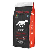 Trialer Super Premium Ενέργειας 15kg (Ελληνική ξηρά τροφή σκύλου)