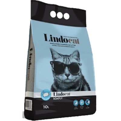 Άμμος γάτας Lindocat - clumping soaply 10kg με άρωμα φρεσκάδας