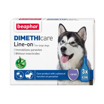 Dimethicare Line on Dog Large Μεγαλόσωμους σκύλους άνω των 30 kg (3 x 4.5 ml)