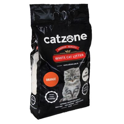 Άμμος γάτας Catzone Clumping -Με άρωμα Πορτοκάλι 5Kg