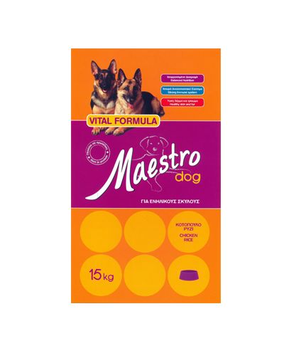 Maestro Adult Chicken & Rice Νιτσιάκος 15kg